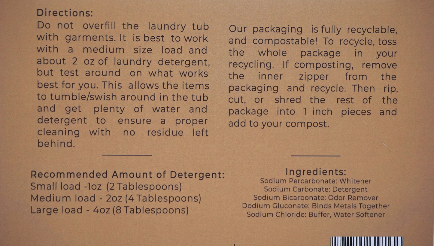 EcoGlo Natural Laundry Detergent Powder : Unscented Powder Laundry Detergent, Sustainable Products, Kids & Toddler Safe, 80 Loads, Biodegradable, Super Washing Soda Formula, USA Made