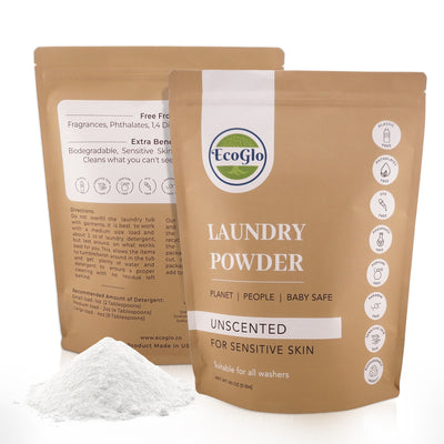 Non Toxic Natural Laundry Detergent Powder Made in USA Sensitive Skin Safe Detergent Powder Baby and Toddler Safe Laundry Powder Phosphate Free Paraben Free Dye Free Plastic Free Perfume Free Paraben Free Phthalate Free